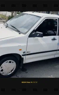 پراید مدل 89 سفید بدنه درجه یک