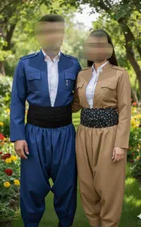دوخت و فروش لباس کوردی کردی مدل قبادخانی
