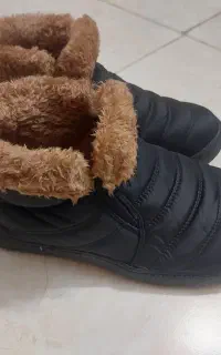 نیم بوت زنانه خزدار سایز ۳۹