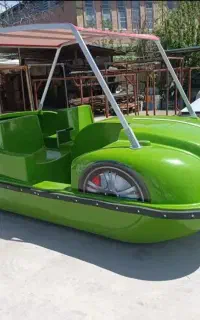 قایق پدالی فولکسی قو ورزشی کودک فایبرگلاس