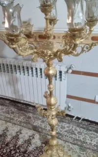 لوستر ایستاده روکش طلا