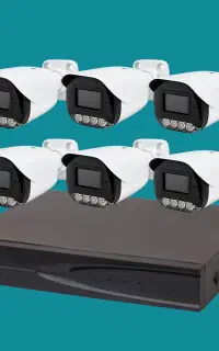 پکیج ۶ کانال AHD دوربین ۵ مگ سرور داخلی با ضبط صدا