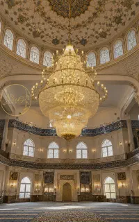طراحی و تولید سفارشی لوستر مسجدی مدل فلک الافلاک