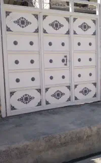 نقاشی ساختمان درب وپنجره