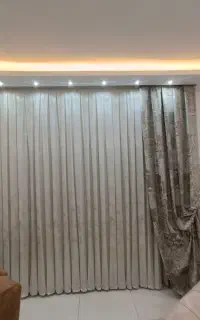 پرده پذیرایی و اتاق خواب