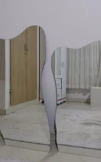 دو عدد اینه دفرمه بدون قاب