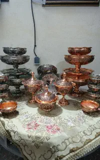 ست پذیرایی مسی گلبرگ نانو شده