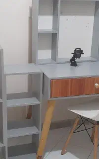 میز تحریر و کتاب خانه