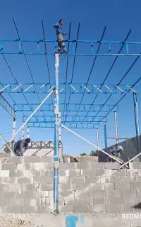 جوشکاری سیار سایبان پله سردر حیاط