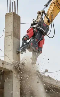 اجاره دهنده  بیل مکانیکی با فک تخریب وپیکور