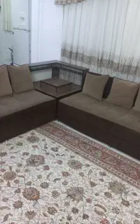 مبل ال کرم قهوه ای سالم