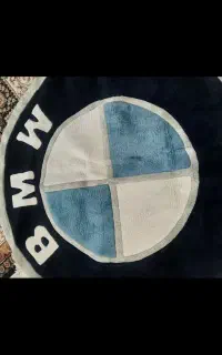 فرش دایره با آرم BMW  خاص