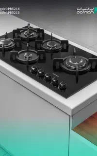 اجاق گاز صفحه شیشه پرنیان مدل PB5216