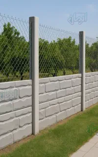 دیوار پیش ساخته بتنی طرح سنگ مالون