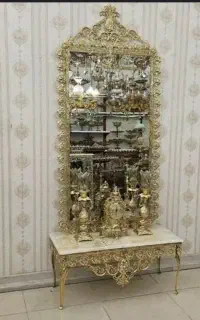 آینه شمعدان برنزی آینه برنز تولیدی پخش برنز