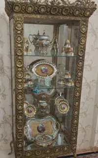 کنسول، آئینه شمعدان،ساعت برنز