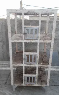 قفس ۳ طبقه چوبی