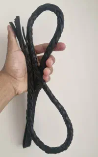 شلاق سوارکاری بافت چرمی