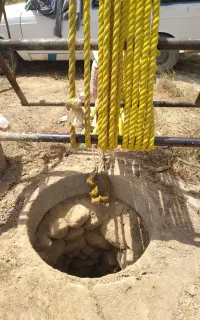 مغنی چاه آب و لایه روبی غنات