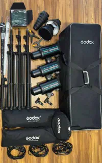 کیت کامل فلاش استودیویی گودکس Godox QS-400II