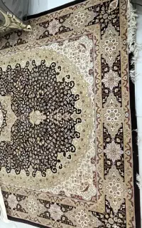 دو عدد فرش ابریشم ۹ متری
