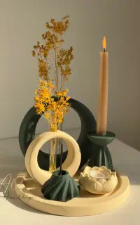 ست دکوری جلو مبلی و کنسول رنگ دلخواه