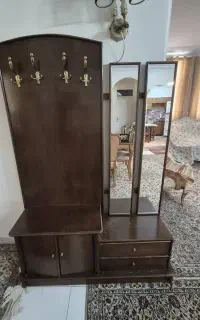 جا کفشی و جا لباسی  آینه دار