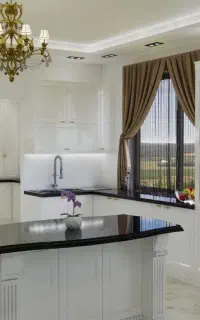 طراحی ۳ بعدی ساختمان و آشپزخانه