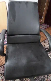 صندلی اداری گردان متحرک مشکی درحد نو