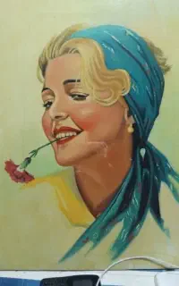 ۲عدد، قاب، عکس، نقاشی، قدیمی