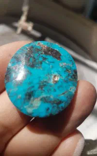 فیروزه نیشابور درشت آویز گردنی