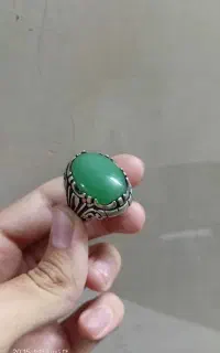 انگشتر عقیق سبز اصل