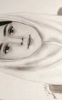 طراحی چهره سیاه قلم