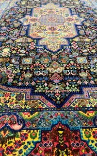 فرش دستباف تمام ابریشم