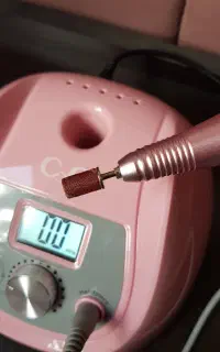 ** سوهان برقی کوکو coco صورتی ناخن کاری **