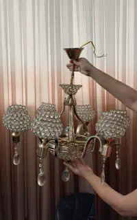 ۲عدد لوستر کلاسیک تمیز