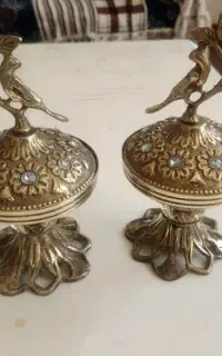 دکوری برنجی برنز قندان پروانه
