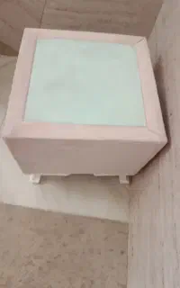 سه عدد عسلی کرم صورتی کمرنگ