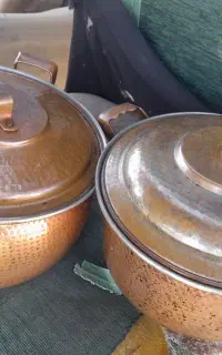 فروش دوعدد دیگ مسی ضخیم
