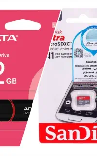 فلش مموری و کارت حافظه در‌همه ظرفیت و برند متفاوت