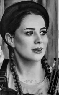 سفارش نقاشی و طراحی حرفه ای چهره سیاه قلم