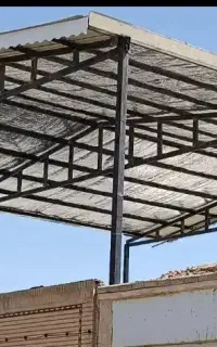 سقف شیروانی.نبشی کشی.جوشکاری خرده کاری