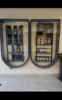 سه عدد دکوری ترکیب قوطی و ماربل شیت نو درب شیشه ای