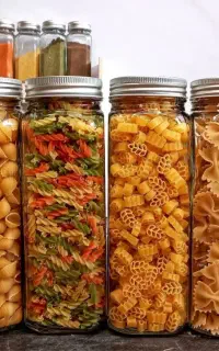 ظرف حبوبات شیشه حبوبات جا حبوبات