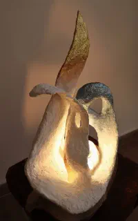 چراغ رومیزی هنری دست‌ساز