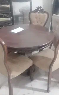 میزصندلی ناهارخوری و میز چوبی حراج بدلیل زدگی جزئی