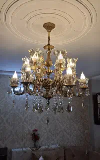 یک جفت لوستر برنزی ۶ شاخه
