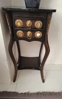 میز تلفن چوبی