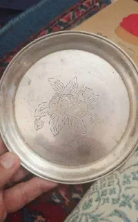 سینی نقره آنتیک اصل 875 ساخت کی‌یف (شوروی سابق)
