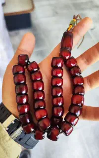 تسبیح کهربا عثمانی کهنه